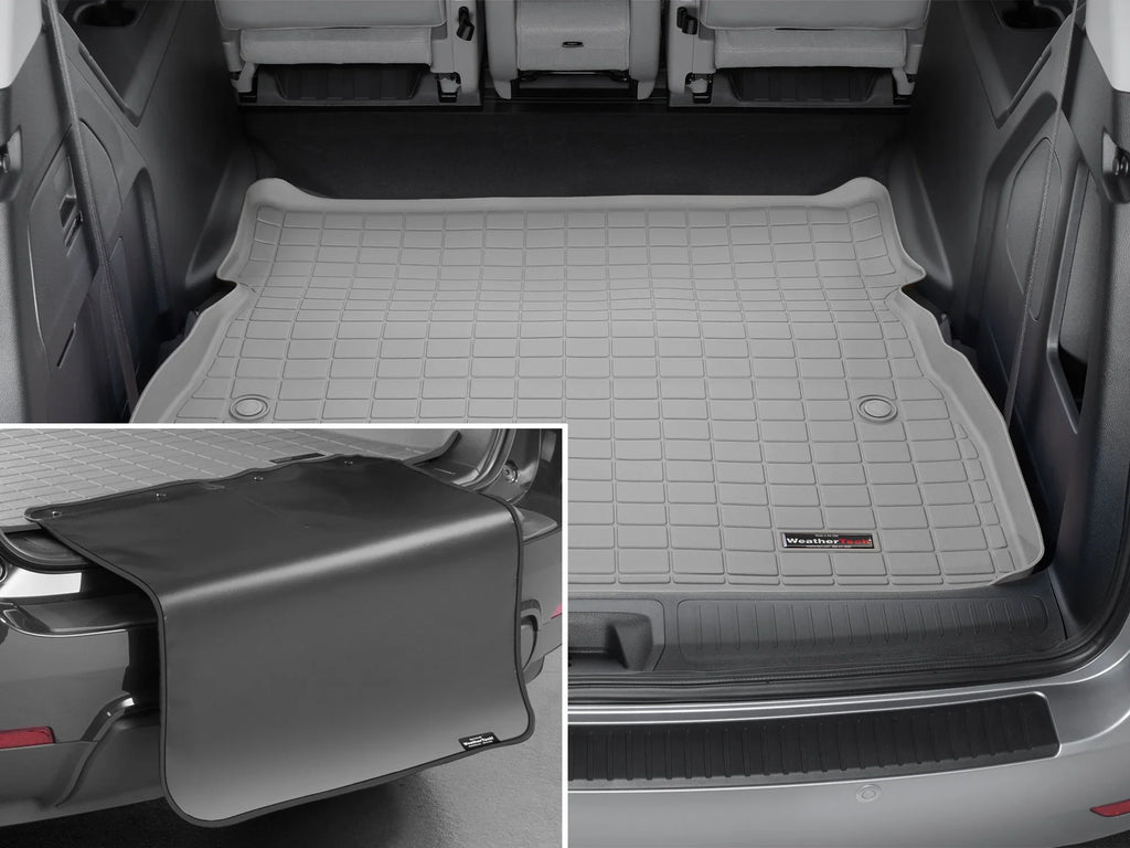 Environment Cargo Trunk Liner with Bumper Protector Fitting with 2018-2024 Honda Odyssey - Behind 2nd Row Seating With Bumper Protector, Grey