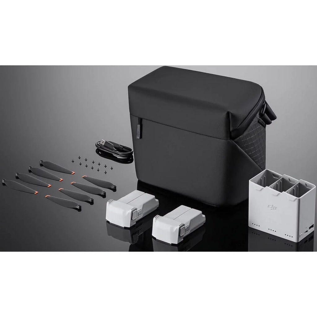DJI Mini 3 Pro Fly More Kit Plus CP.MA.00000496.01 with 2 DJI Mini 3 Series ligent Flight Battery Plus, Charging Hub, Shoulder Bag Bundle with 128GB Card+ Deco Gear Drone Landing Pad+FPV Headset
