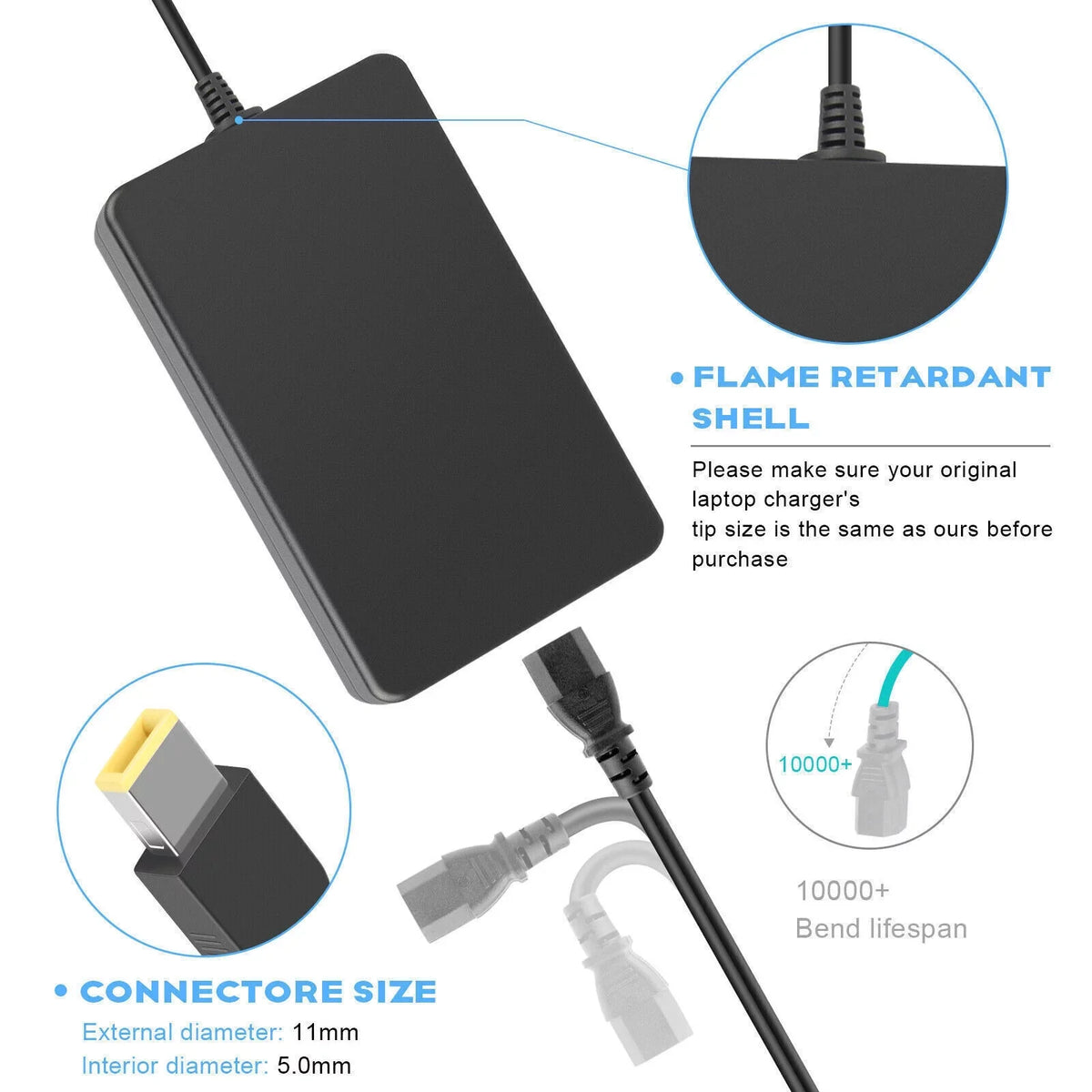 230W AC Charger for Lenovo Legion 5 7 5P C7 S7 Y540 Y545 ADL230NDC3A Adapter