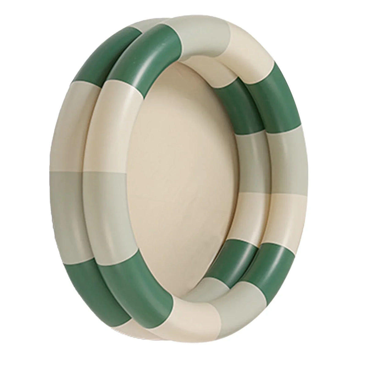 Goldmeet Inflatable Pool Baby Retro Blow Up Swimming Pool Family Cute Style Thickened Water Pool Green Stripe