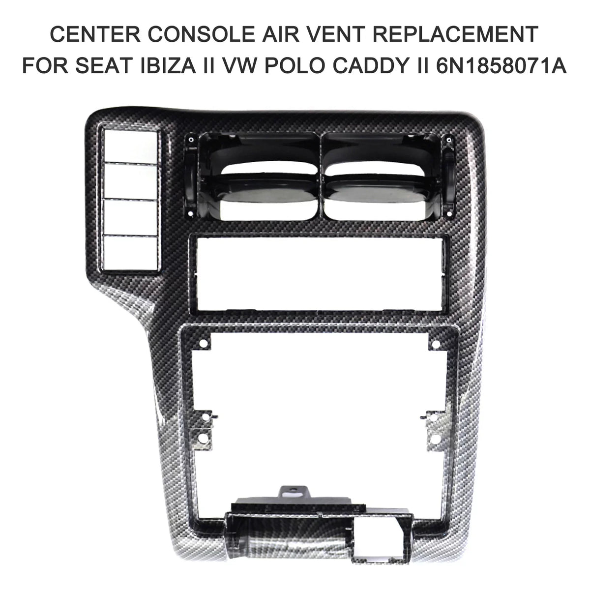 OWSOO Center Console Air Vent Replacement for Seat Ibiza II Caddy II 6N1858071A