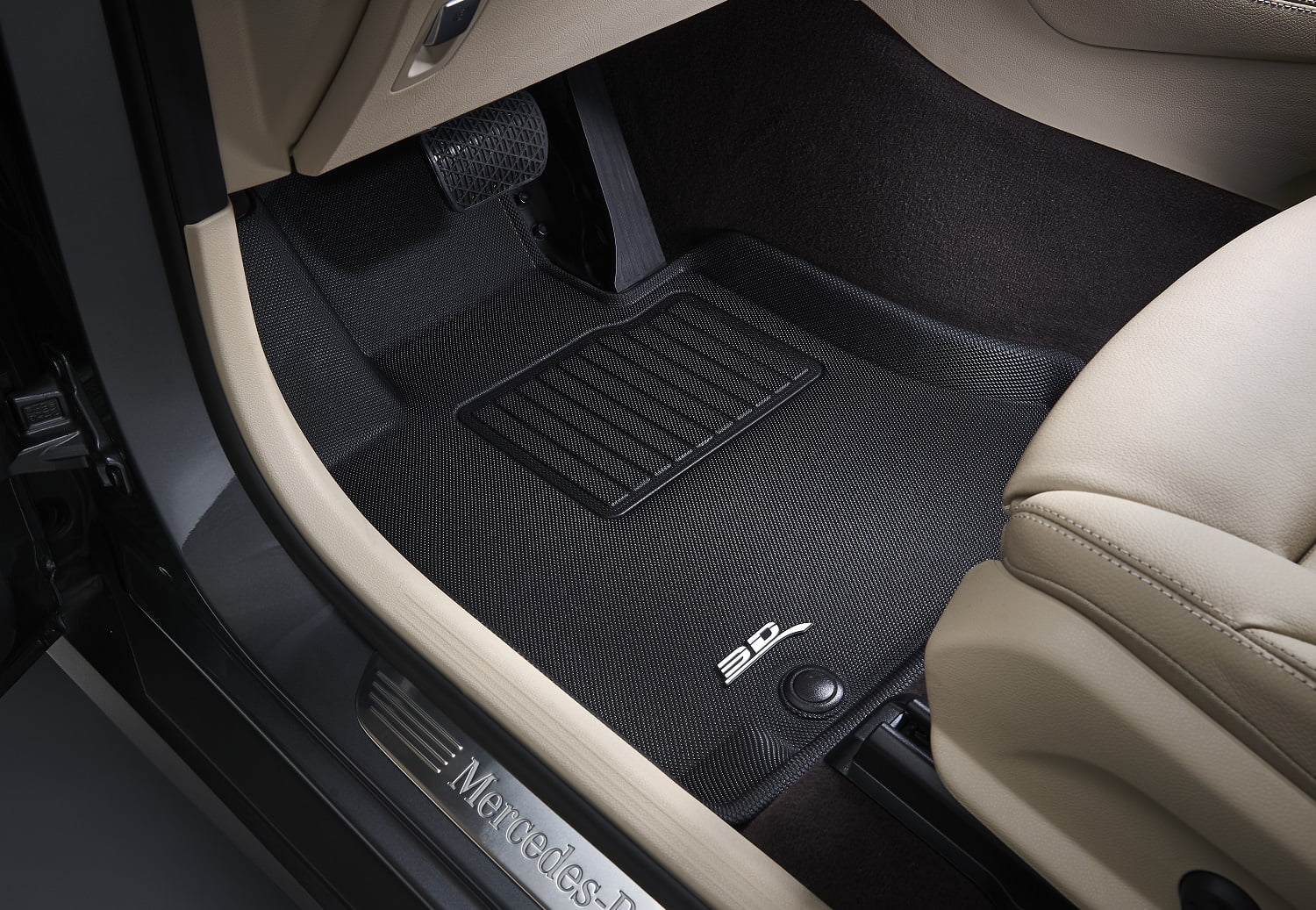 3D MAXpider KAGU Floor Mat (BLACK) Fitting with CHRYSLER PACIFICA/VOYAGER 2017-2024 - Front Row