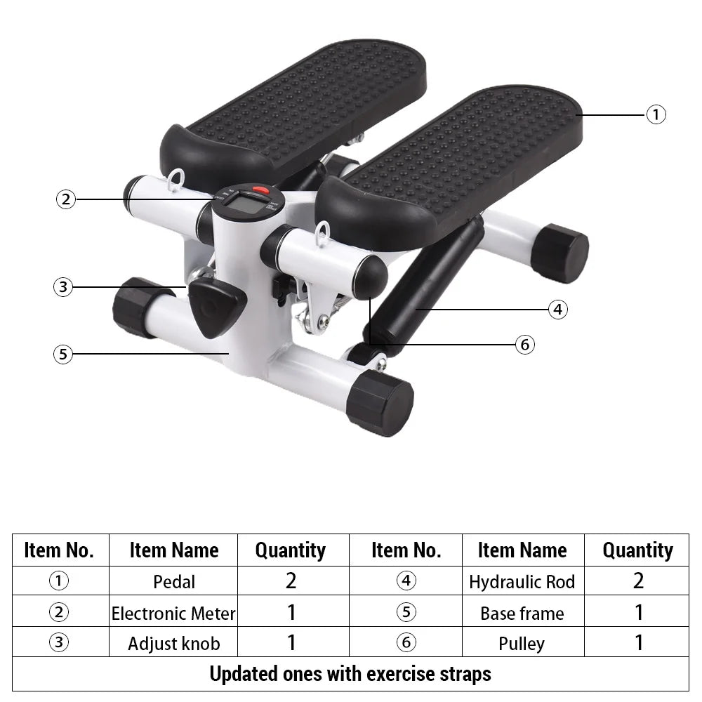 Anself Stepper with Resistance Bands LCD Display, 100kg Weight Capacity Perfect for Home Exercise