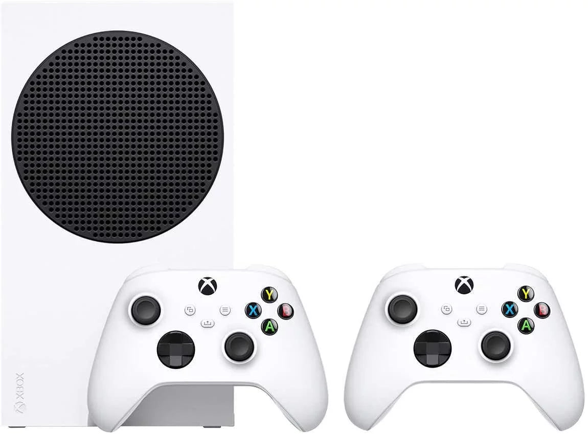 2020 New Xbox 512GB SSD Bundle With TWO New Xbox Wireless Controllers - Robot White