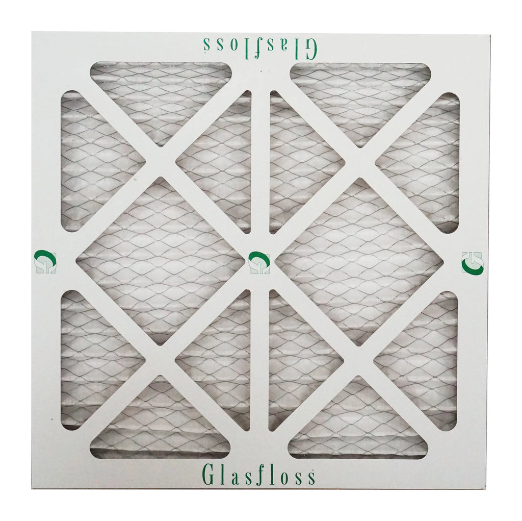 Glasfloss Air Filter 16x16x2 - 2" MERV 10 - (Pack of 6) - Pleated AC or HVAC Air Filter - Furnace Air Filter - Home or Office - Made In The USA.
