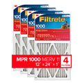 Filtrete 12x24x1 Air Filter, MPR 1000 MERV 11, Allergen Defense, 4 Filters