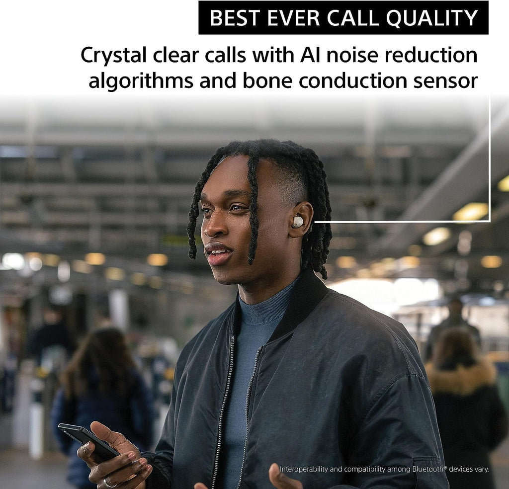 Sony WF-1000XM5-BLACK Wireless Noise Canceling High-Res Earbuds with an Additional 2 Year Shield by Epic Protect (2023)