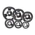 York Barbell Grip Steel Composite Olympic Iron Plate, Black - 35 lbs