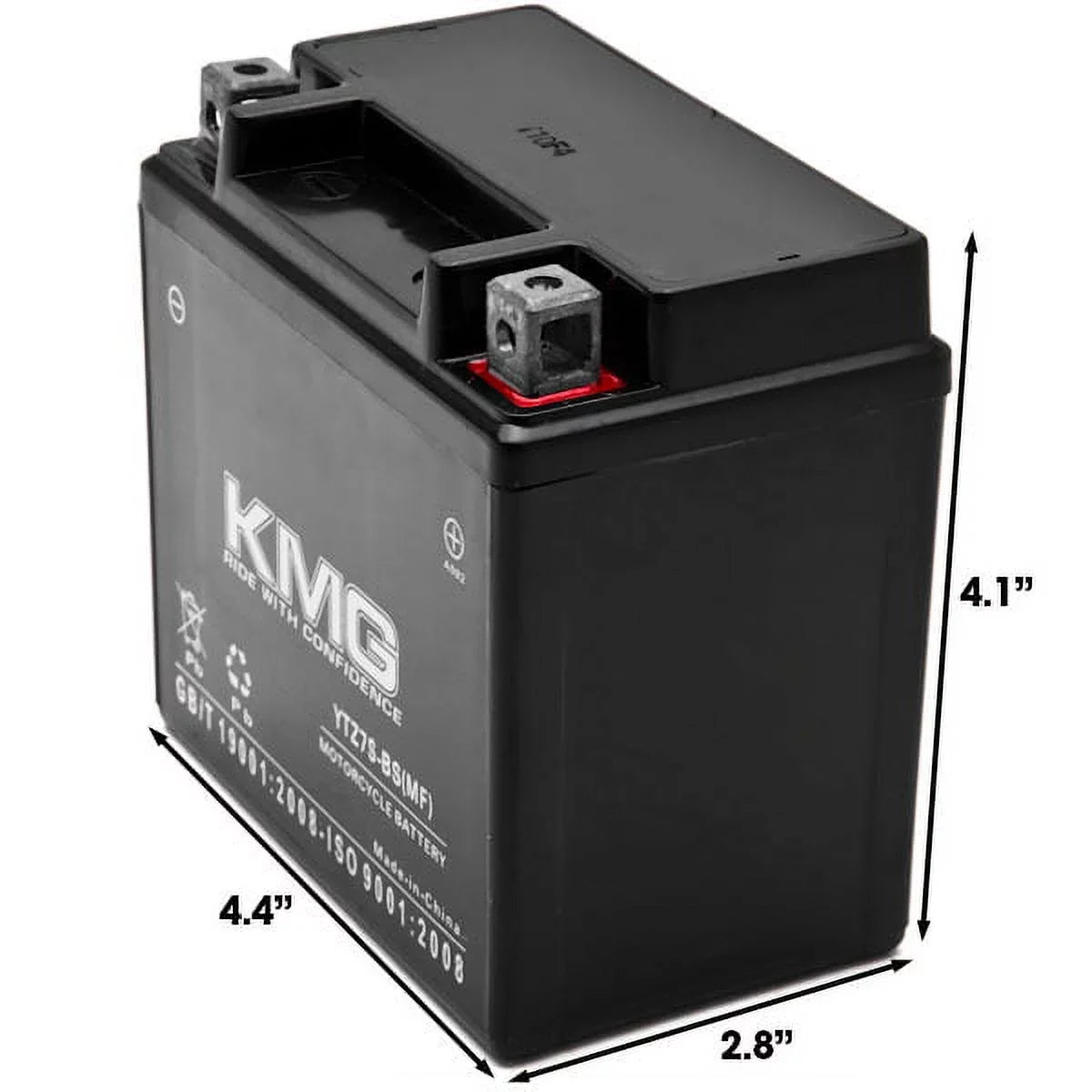KMG YTZ7S Sealed Maintenance Free 12V Battery High Performance SMF OEM Replacement Powersport Motorcycle ATV Scooter Snowmobile Watercraft