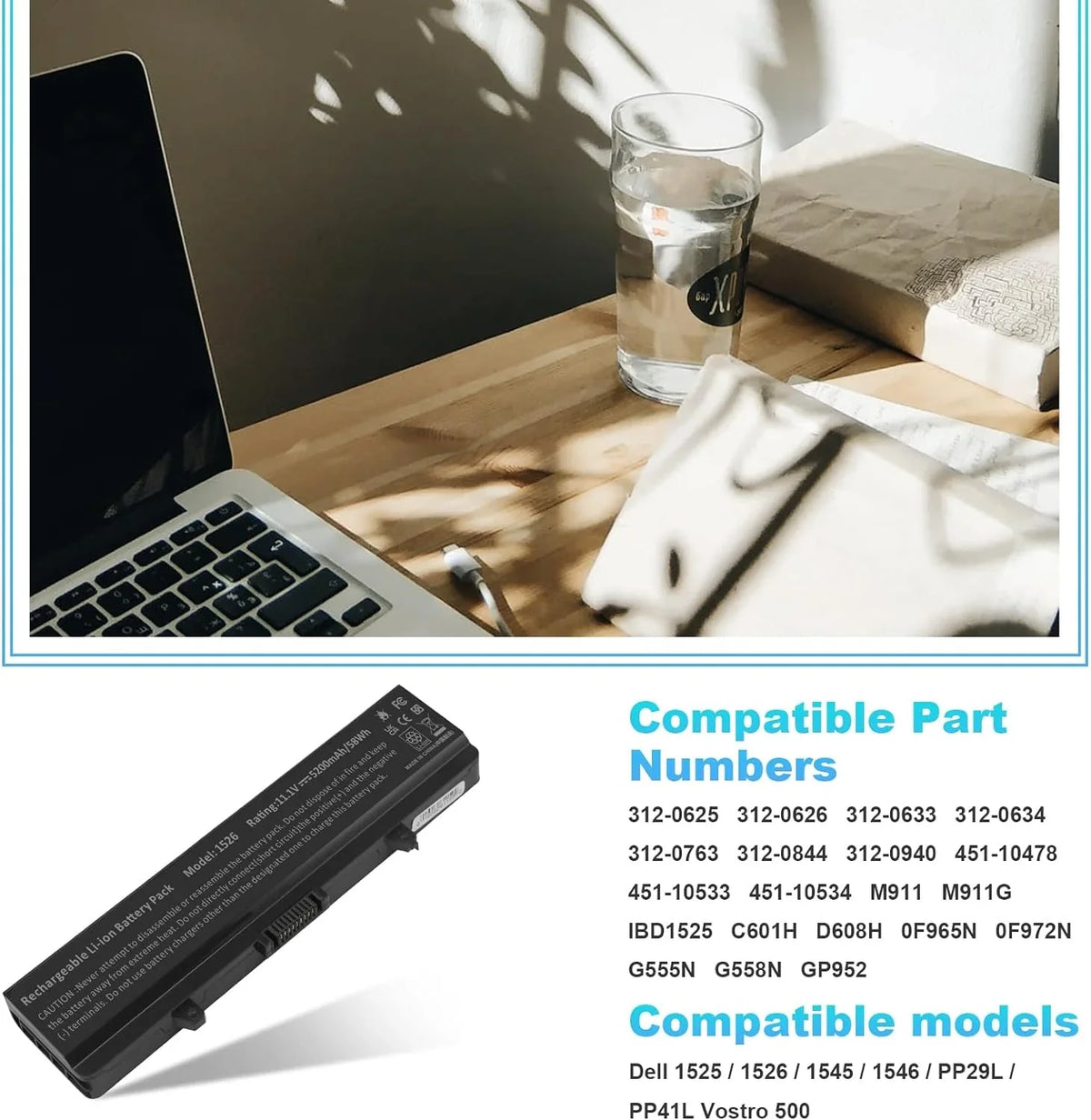 Fancy Buying Laptop y for Inspiron 1526 1525 1545 1546 1750 1440 Pp29l Pp41l Fits Gw240 Rn873 M911g M911