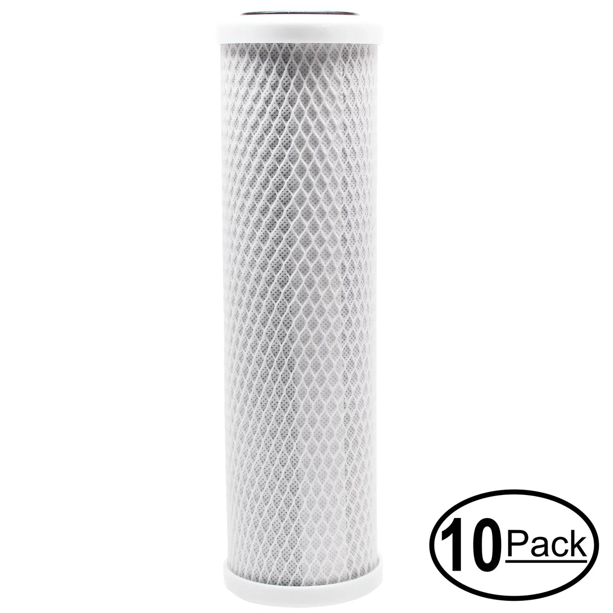 10-Pack Replacement for ThePerfectWater VLRO4 Activated Carbon Block Filter - Universal 10 inch Filter for ThePerfectWater Value Line 4 Stage - Reverse Osmosis System - Denali Pure Brand