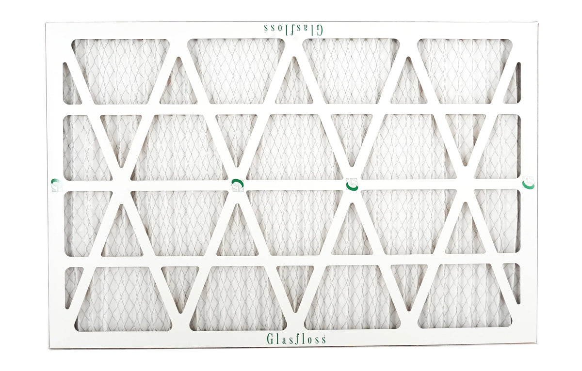 Glasfloss 20x27x1 - MERV 10 -Qty:6 - Furnace Air Filter - Made in USA (Actual Size: 19.5 x 26.5x7/8 inch)