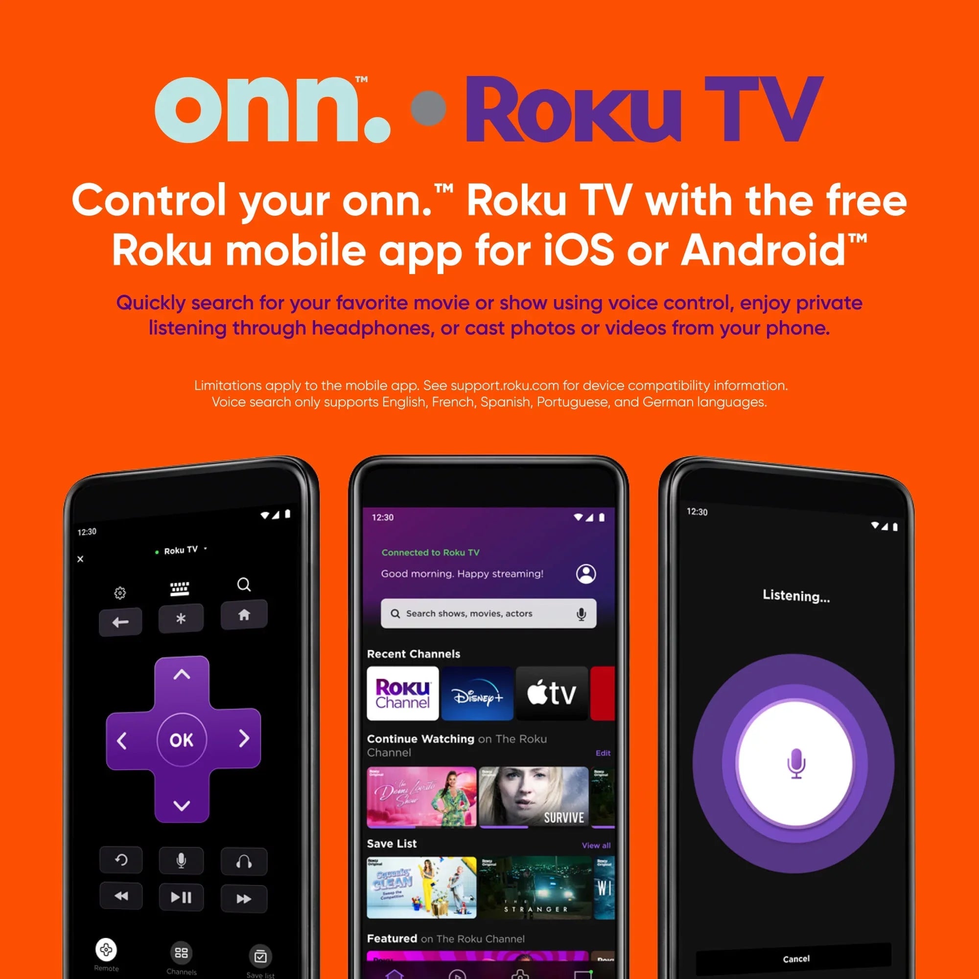 onn. 40” Class FHD (1080P) LED Roku Smart TV (100097810)