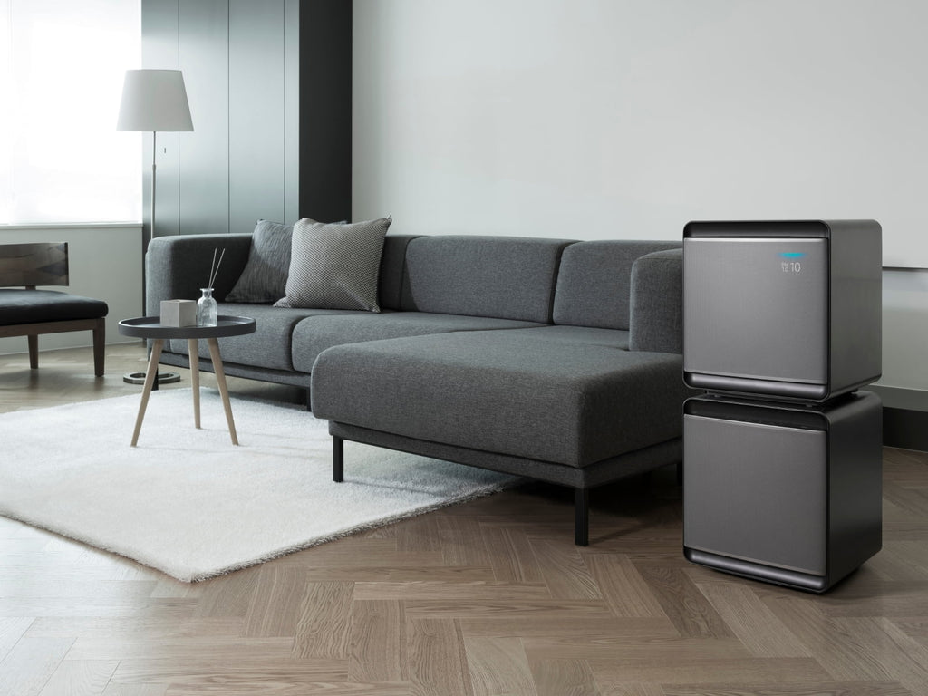 Restored Samsung Cube Air Purifier with Wind-Free Air Purification, Silver AX300T9080S/AA - (Refurbished)