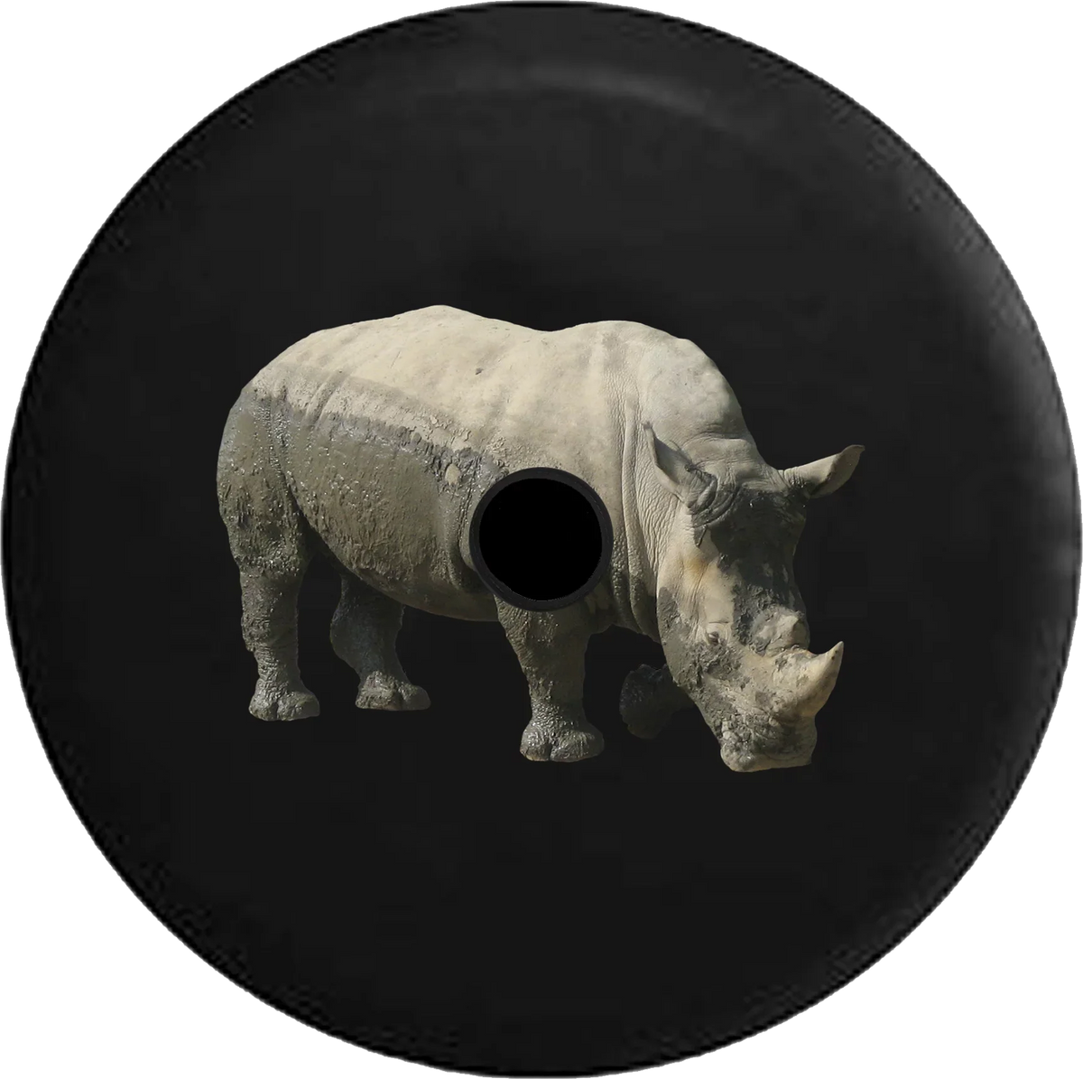 2018 2019 Wrangler JL Backup Camera Muddy Grey Rhino Spare Tire Wrap for Jeep RV 32 Inch