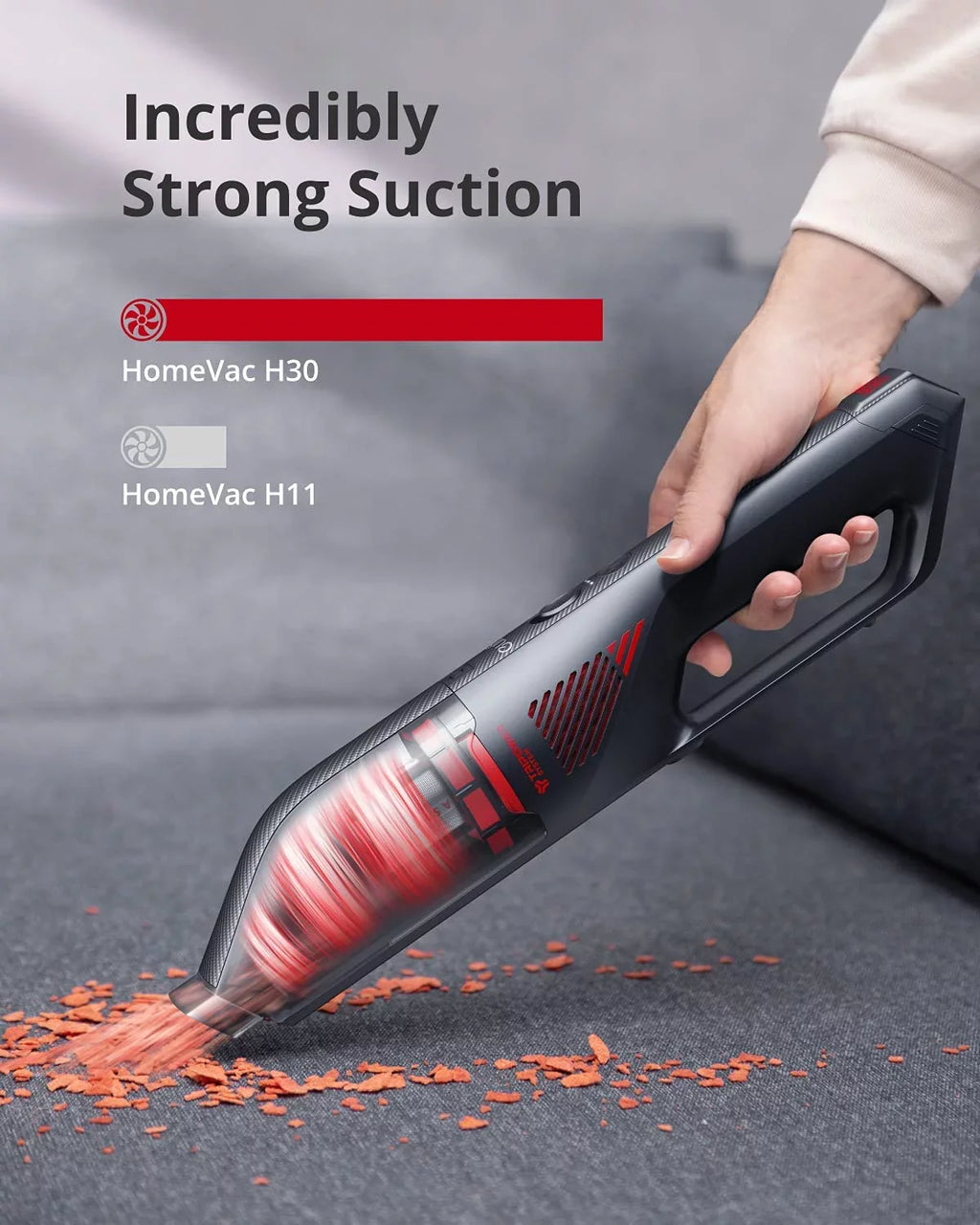 Anker eufy HomeVac H30 Infinity, Cordless Handheld Vacuum Cleaner, 80AW, 16kPa Strong Suction Power, Versatile Attachments