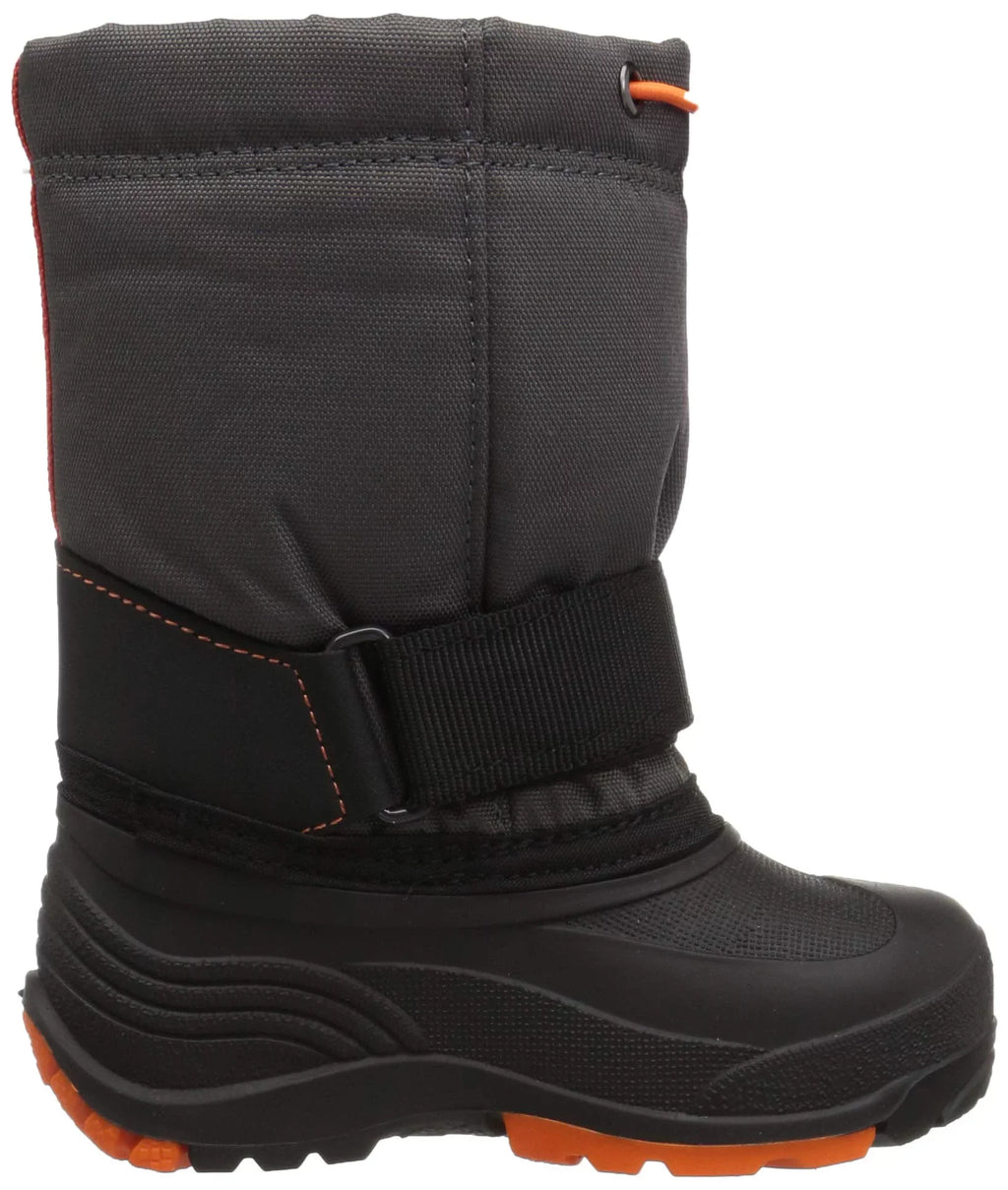 Kamik Kids' Rocket Snow Boot Toddler Warm Boots Grey Snow Boot Charcoal Flame (11)