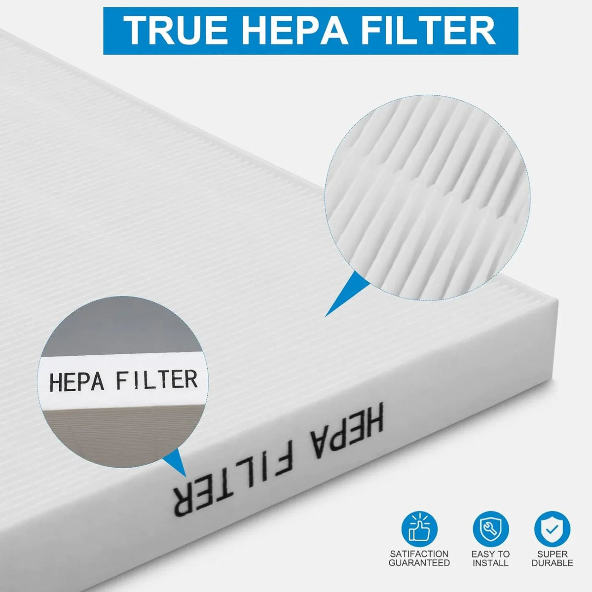 115115 Replacement Filters A for Winix PlasmaWave Air Purifier C535, 5300-2, 6300-2, 5300, 6300, P300, AM90, 9000, 5000, 5000B, C909, 9800, 1 True HEPA Size 21 Filter + 4 Activated Carbon Pre-Filters