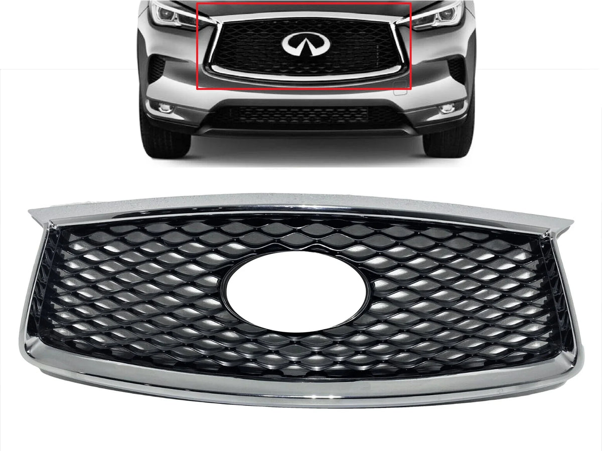 2019 2020 2021 Matching With Infiniti QX50 Grille Front Bumper Upper Grille With Camera Option