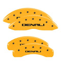 MGP 4 Caliper Wrap Engraved Front & Rear MGP Yellow finish black ch Fits select: 2013 CHRYSLER 300, 2012 CHRYSLER 300C LIMITED