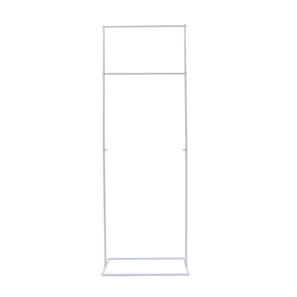 White/Golden Wedding Arch Rectangle Backdrop Stand Iron Balloon Flower Display Frame Decor