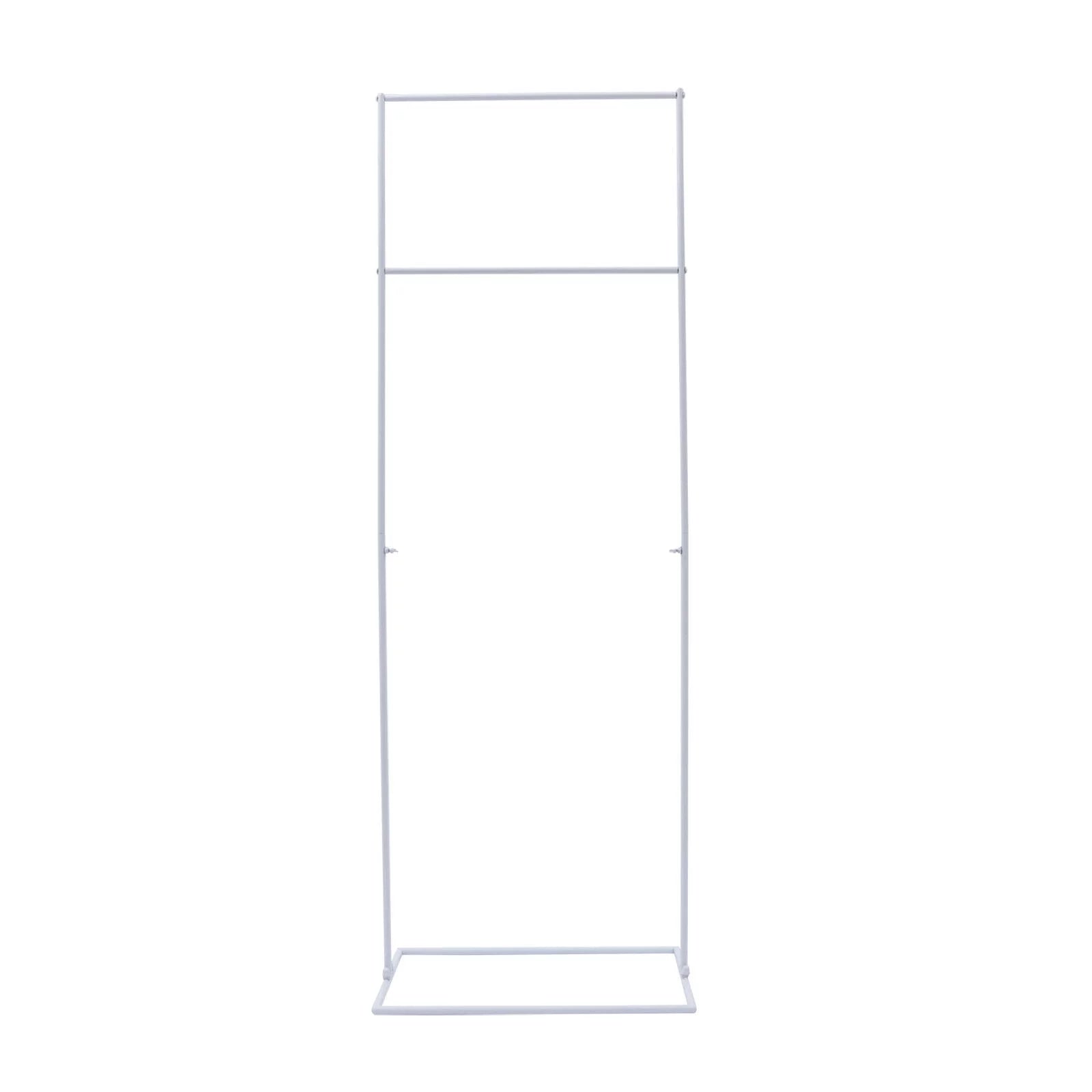 White/Golden Wedding Arch Rectangle Backdrop Stand Iron Balloon Flower Display Frame Decor