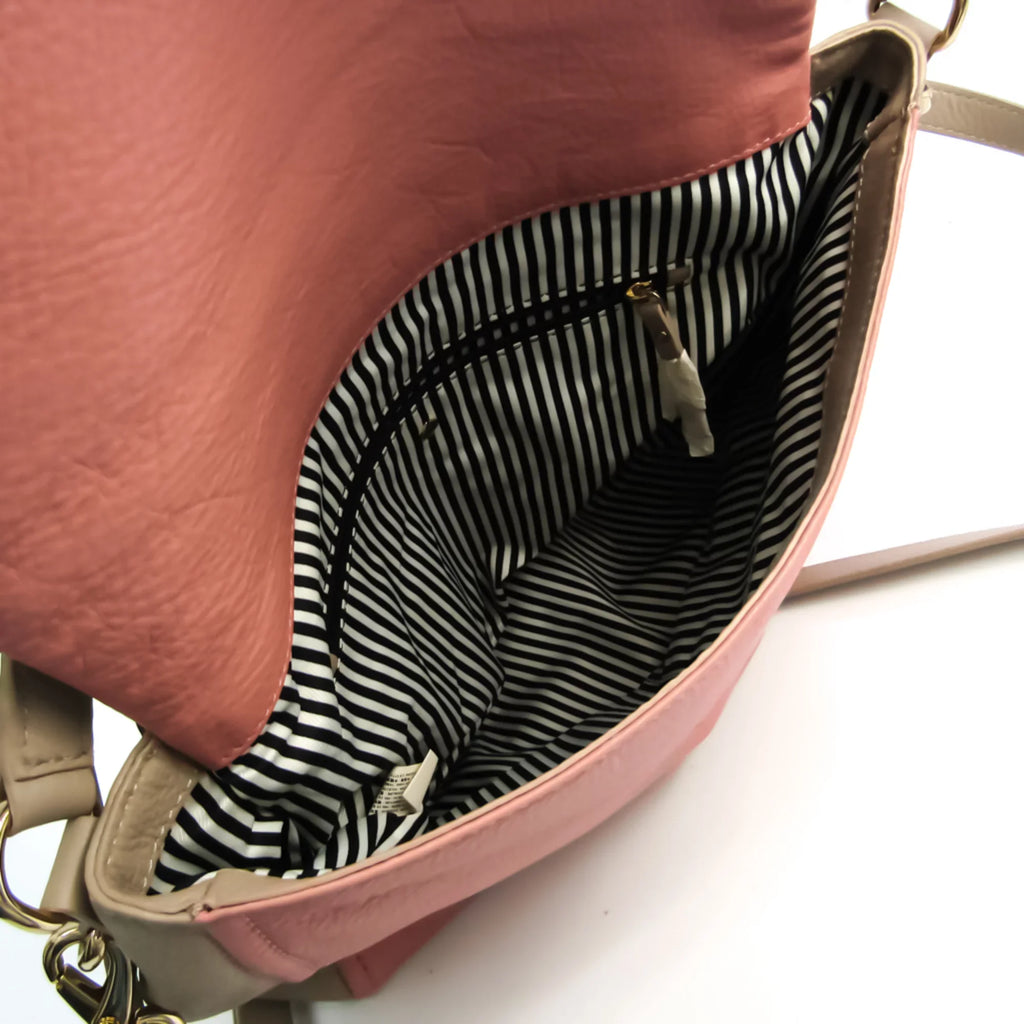 Pre-Owned Kate Spade COBBLE HILL TODDY PXRU6018 Women's Leather Handbag,Shoulder Bag Grayish,Pink (Good)