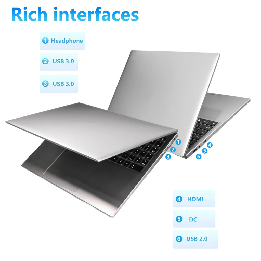 KUU Yepbook-2 Laptop Ultra Slim 15.6" Laptop Windows 11, N95 16GB RAM 1TB SSD Laptop With Bluetooth,HDMI