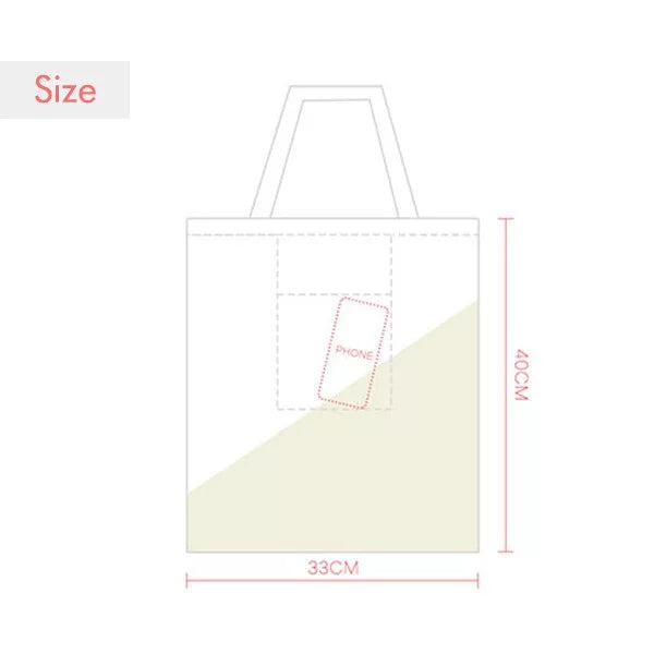 Flower Blue Chrysanthemum Expression Sack Canvas Tote Shoulder Bag