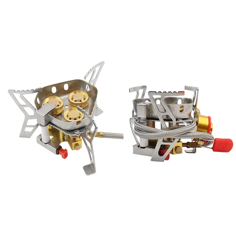 Tomshoo Windproof Backpacking Stove, 6800W High Gases, Adjustable Valve for Cooking Camping Picnic Hiking