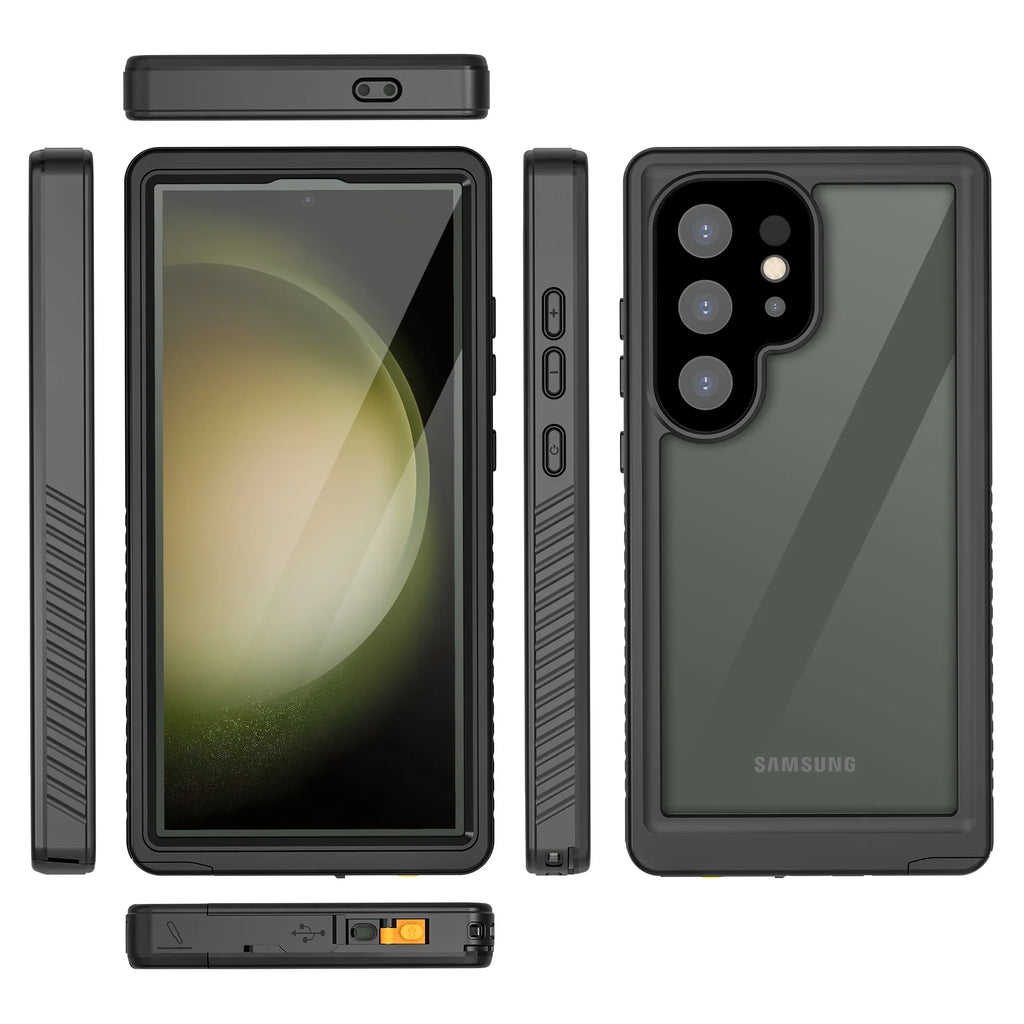 Cowithday Waterproof Case for Samsung Galaxy S24 Ultra 5G Phone 2024, with Screen Protector 360° Full Body Heavy Duty Military Protection Shockproof IP68 Underwater Wrap for Galaxy S24 Ultra, Black