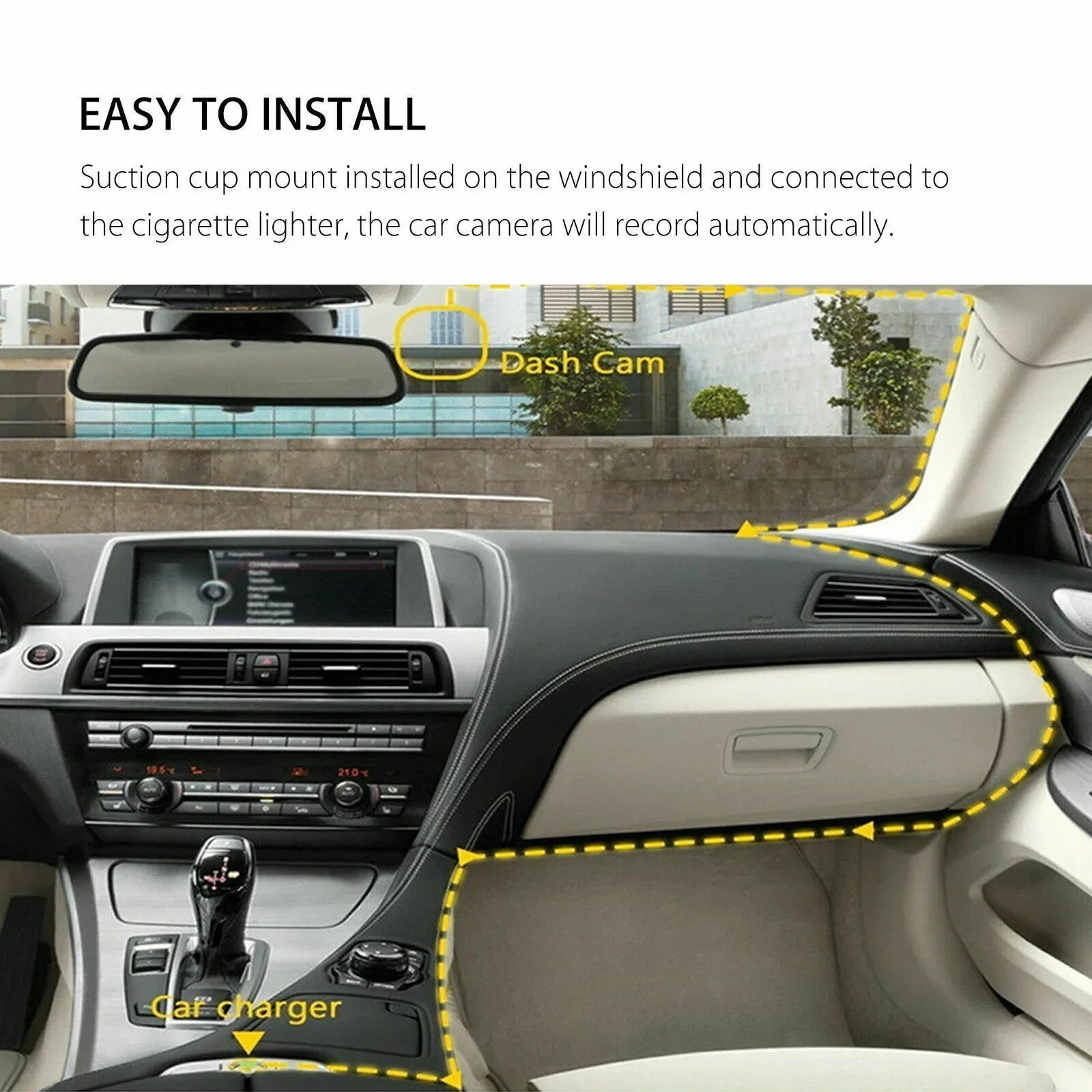 Dash Cam 4 LCD Car DVR Driving Recorder Dual Lens Camera 1080P Vehicle Video