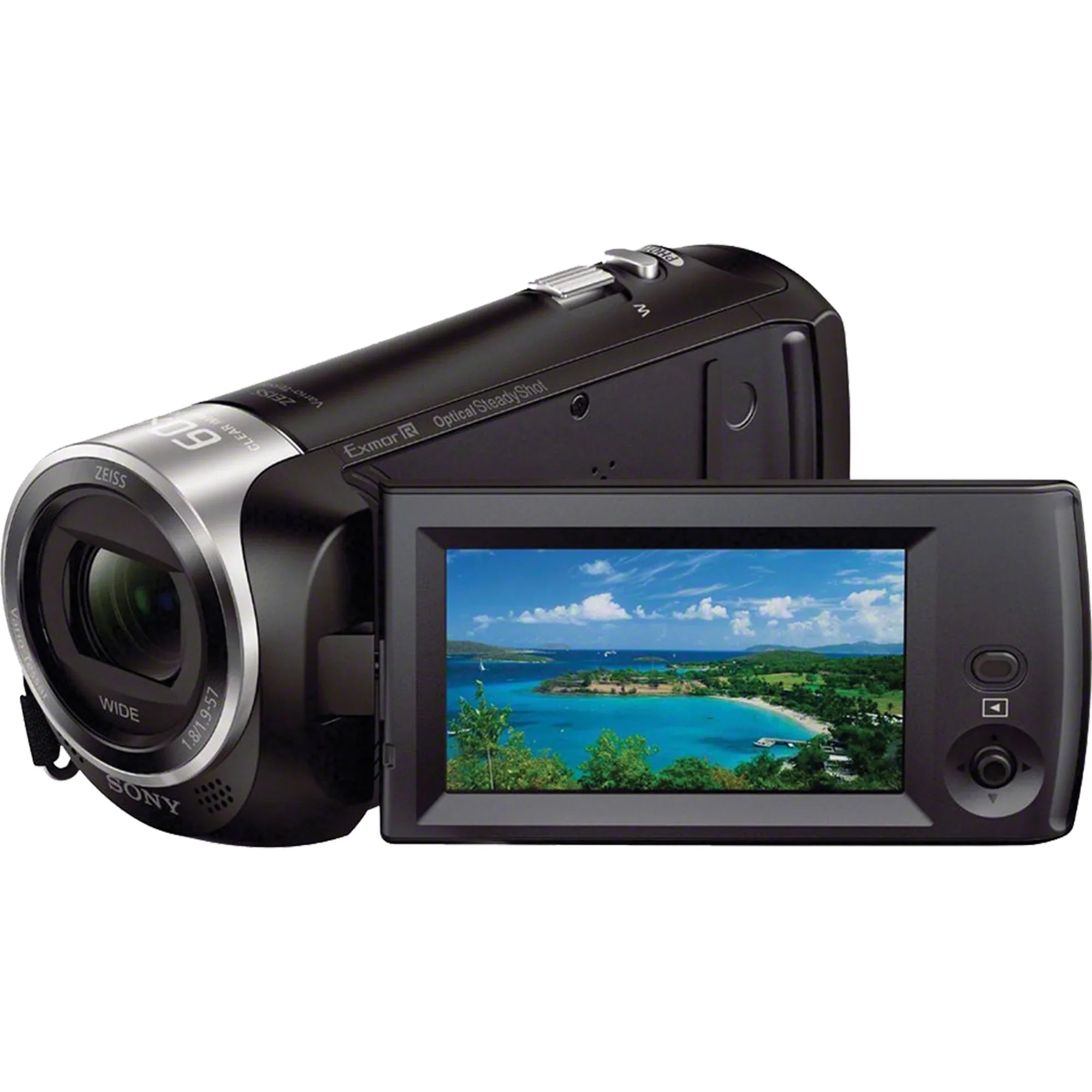 Sony HDR-CX405 HD Handycam Camcorder Video Recording with Tripod + Cleaning Pen + ZeeTech Accessory Bundle