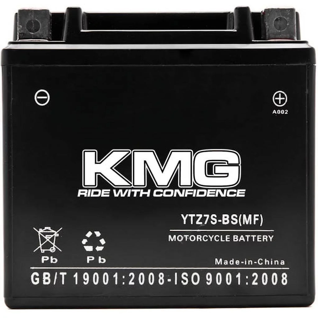 KMG YTZ7S Sealed Maintenance Free 12V Battery High Performance SMF OEM Replacement Powersport Motorcycle ATV Scooter Snowmobile Watercraft