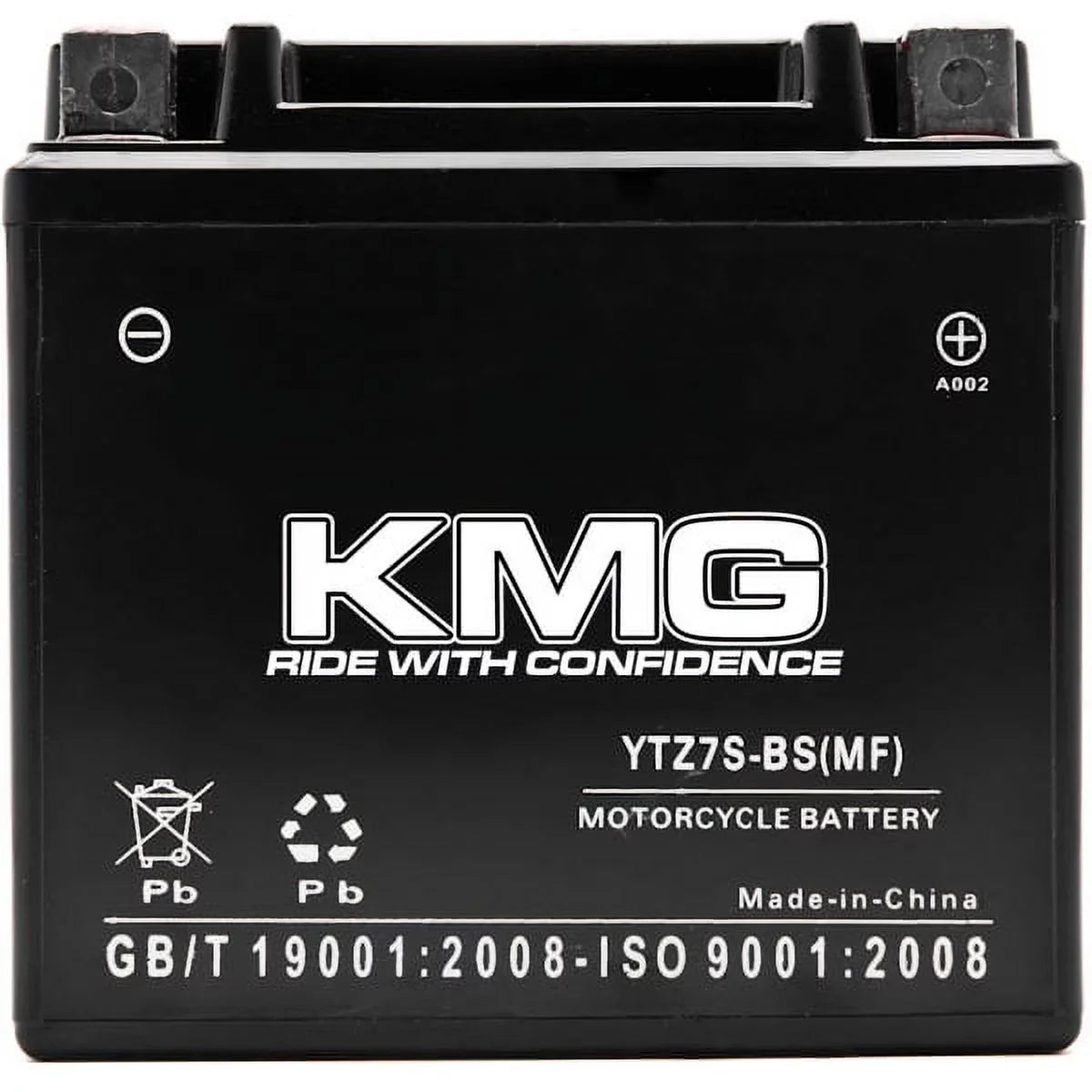 KMG YTZ7S Sealed Maintenance Free 12V Battery High Performance SMF OEM Replacement Powersport Motorcycle ATV Scooter Snowmobile Watercraft