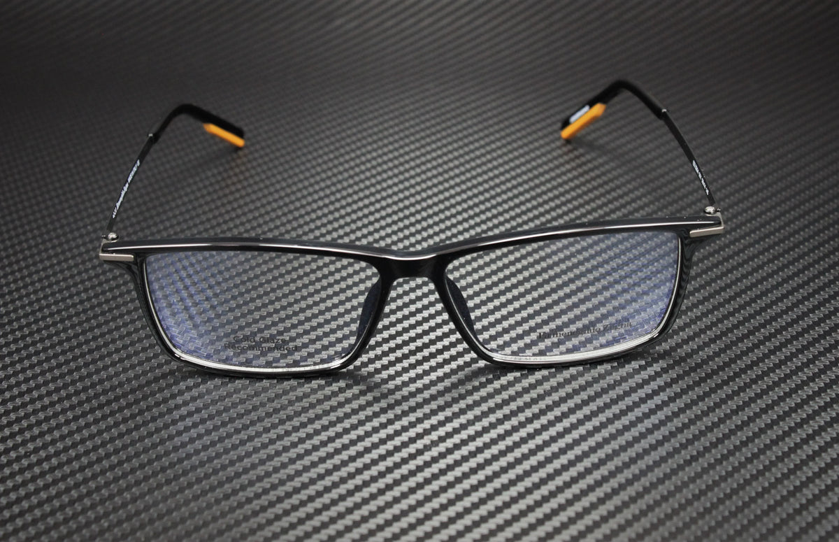 Ermenegildo Zegna EZ5204 001 Shiny Black Clr Lens Injected 58mm Men's Eyeglasses