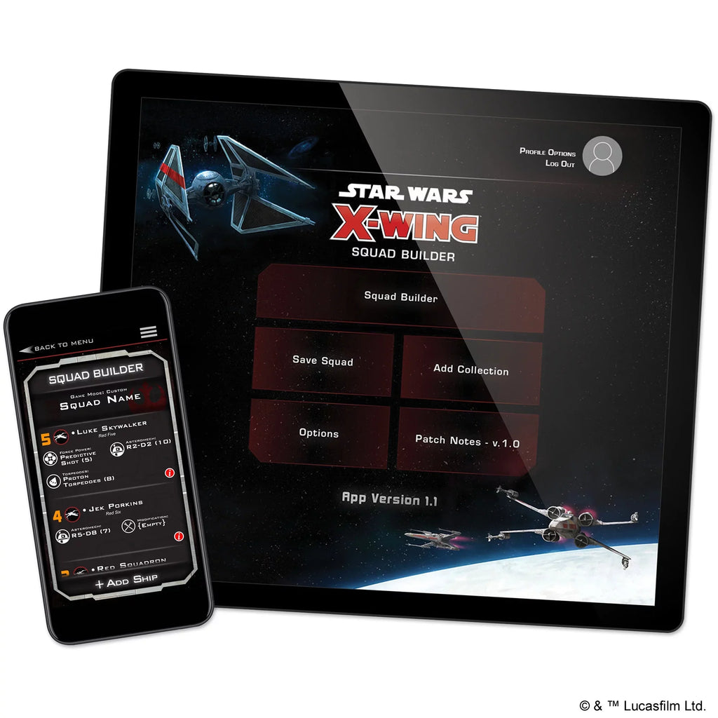 Star Wars: X-Wing Miniatures Battle Game Set, 2nd Edition for Ages 14 and up, from Asmodee