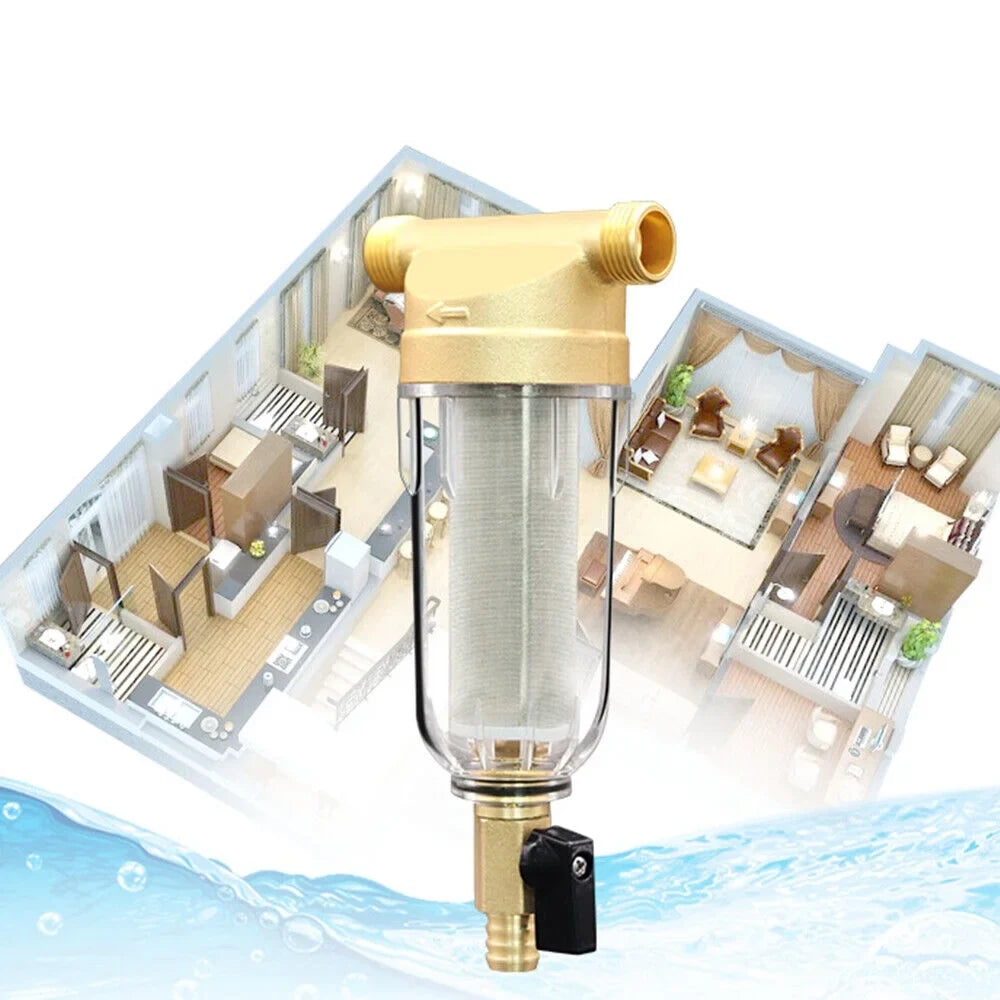 2X Water Pre-Filter System/whole House Spin Down Sediment Water Filter 50 Micron