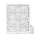 6 Pack of 18x24x1 MERV 10 Pleated Air Filters by Glasfloss. Actual Size: 17-1/2 x 23-1/2 x 7/8