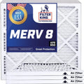 Filter King 4x4x1a Air Filter | 4-PACK | MERV 8 HVAC Pleated A/C Furnace Filters | MADE IN USA | Actual Size: 4 x 4 x .75"