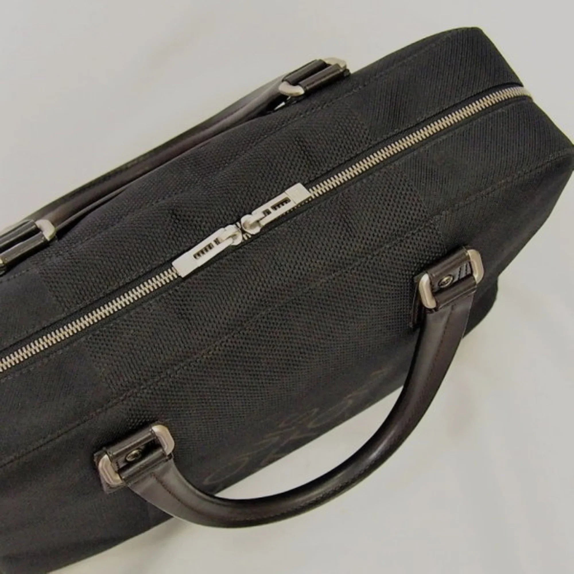 Pre-Owned LOUIS VUITTON Document Bag Damier Jean Yak M93082 Louis Vuitton Handbag LV (Good)