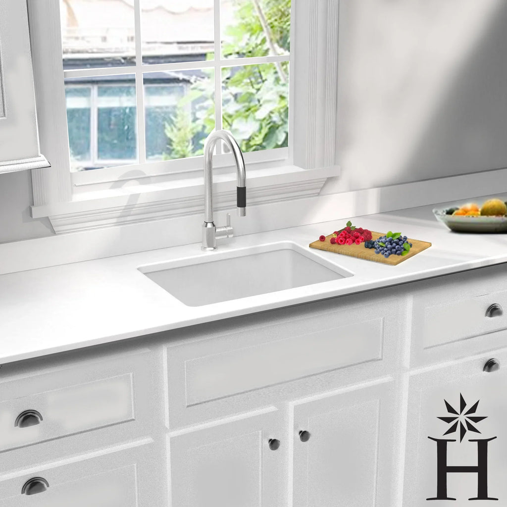Highpoint Collection Dualmount Fireclay Kitchen Sink