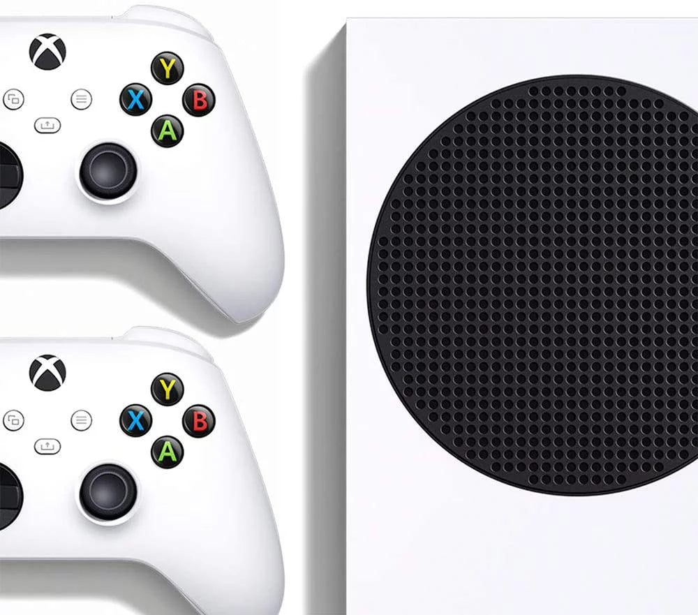 2020 New Xbox 512GB SSD Bundle With TWO New Xbox Wireless Controllers - Robot White