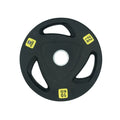 HAJEX 2" Rubber Bumper Weight Plates (5 kg), 11 lb Pair