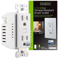 Enbrighten Z-Wave Smart Durable Outlet, Z-Wave Hub Required, 55256, White
