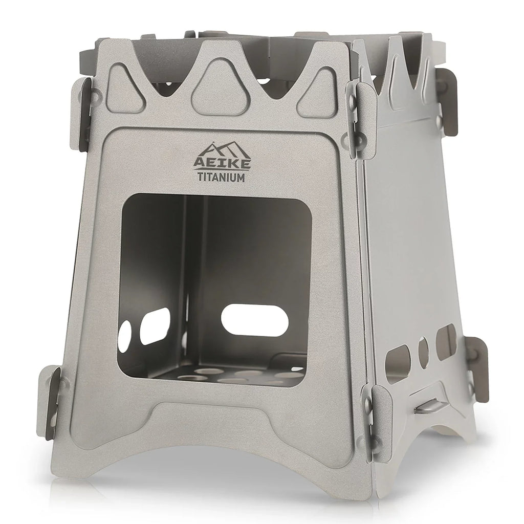 Aeike Wood Burning Backpacking Stove - Portable and Lightweight for Survival Cooking and Picnics - Outdoor Furnace