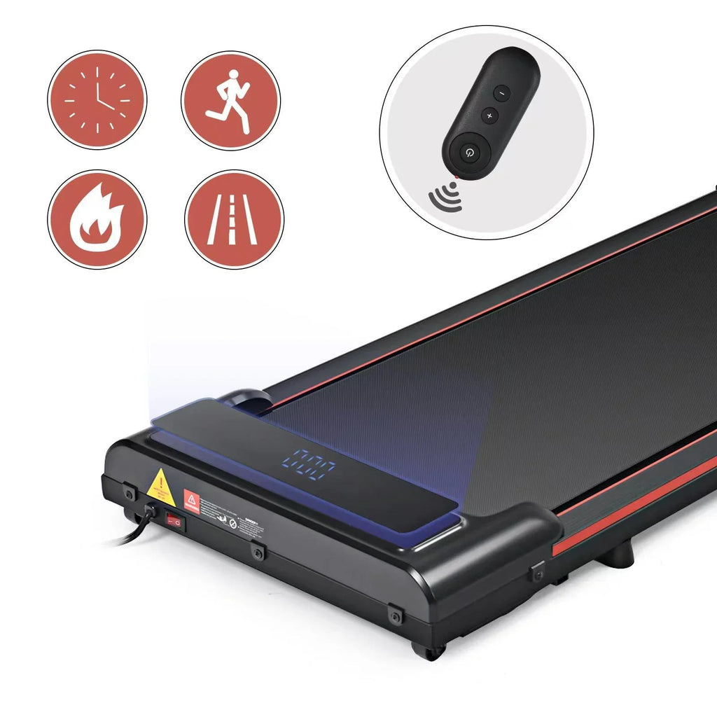 Walking Pad, Portable Under Desk Treadmill for Home Small, Walking Pad Treadmill w/0.6-3.8MPH Speed for Walking Jogging, Remote Control, LED Display, 2.5HP Quiet Motor
