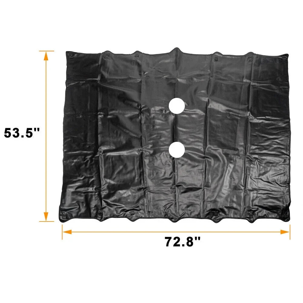 Paddsun For Jeep Wrangler JK JKU 07-2018 Waterproof Leather Sunshade Top Roof Coating