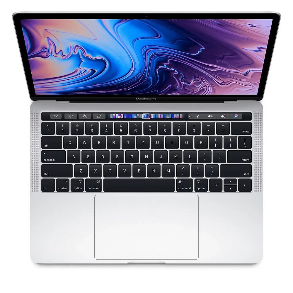 Excellent Grade Macbook Pro 13.3-inch (Retina, Silver, Touch Bar) 2.8Ghz Quad i7 (2019) MV992LL/A 256GB SSD 16GB Memory 2560x1600 Display Mac OS Big Sur Power Adapter Included