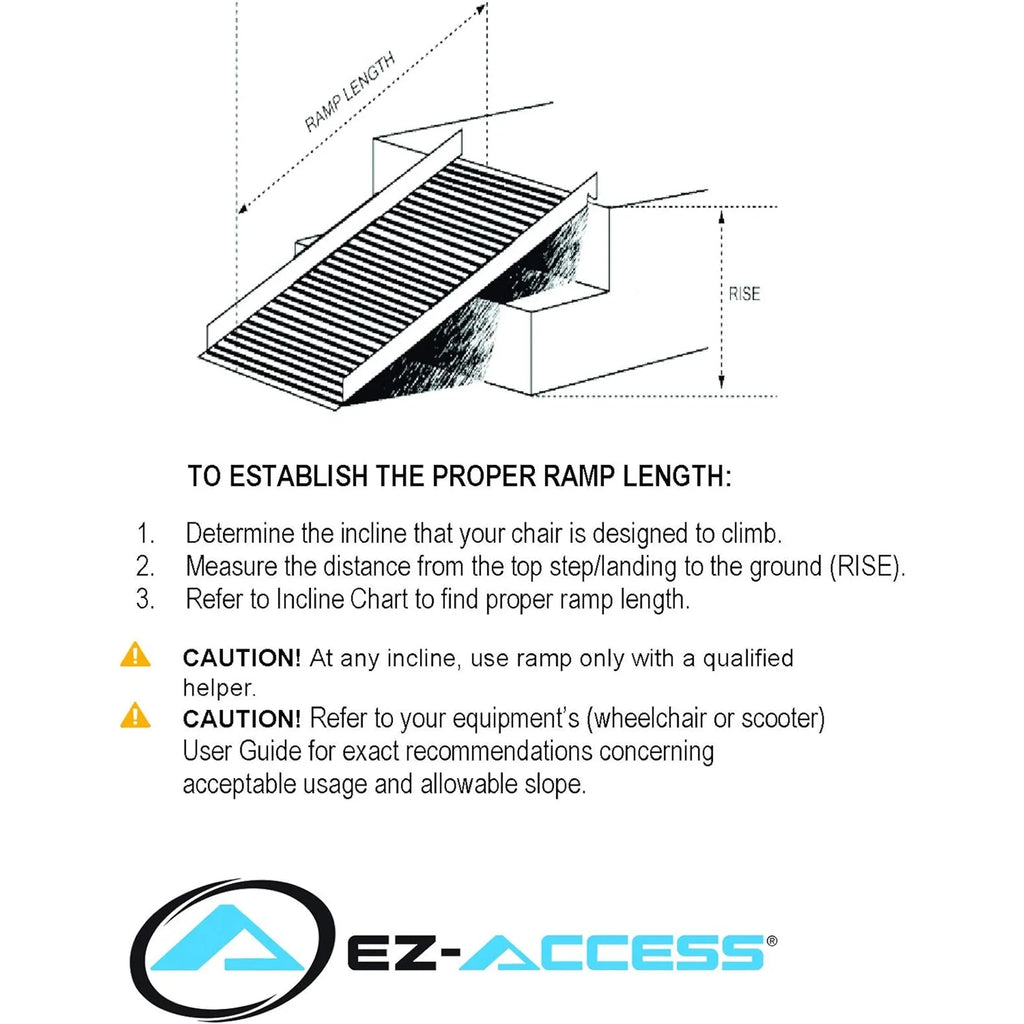 EZ-ACCESS GATEWAY 3G 8 Foot Portable Wheelchair Ramp w/2 Line Handrails